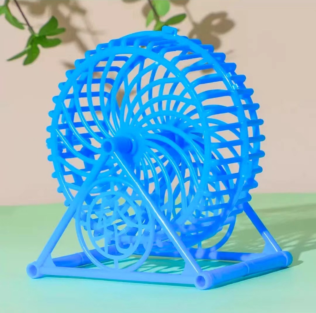 완전히 동봉 된 러닝 휠 블루