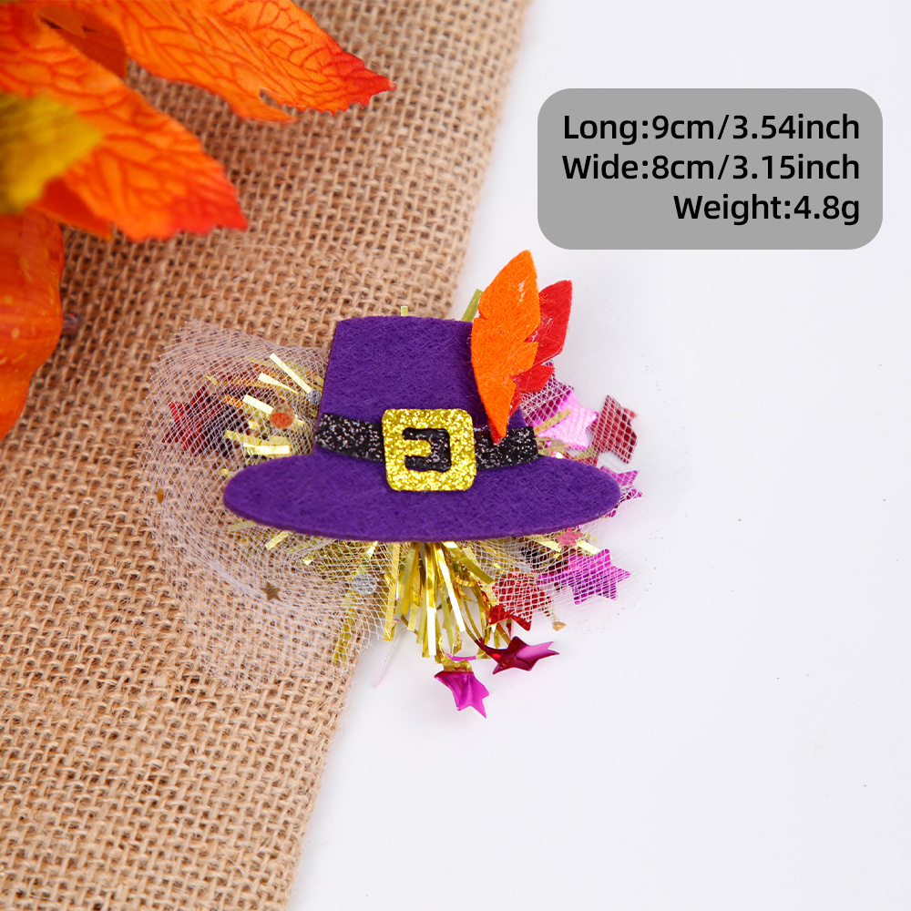 Día de Acción de Gracias accesorios para mascotas calabazas turquía mallas brocas de cabello perros gatos otoño festival de cosecha fiesta decoración tarjeta de cabello