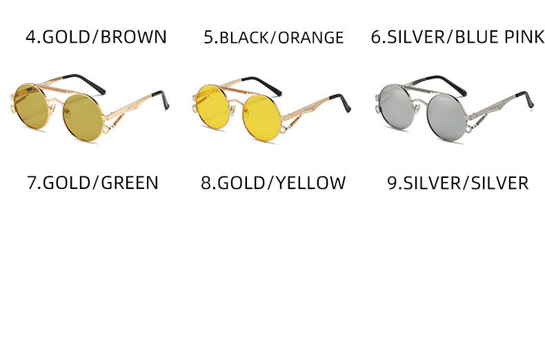 54g Weight Full Frame Glasses Structure Sunglasses Classification PC, UV400 Protection Lens Material Round Frame Glasses Style Outdoor, Travel Occasion Color Block Pattern Unisex Gender Elegant, Simple Style Style Grey, Black Color Elegant Simple Style Color Block PC UV400 Protection Round Frame Full Frame Women's Sunglasses 5