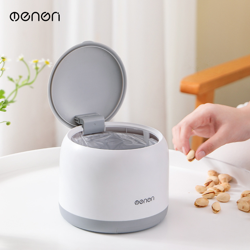 Trash can desktop home 2023 new high-looking Internet celebrity living room cute mini car table top sanitary bucket