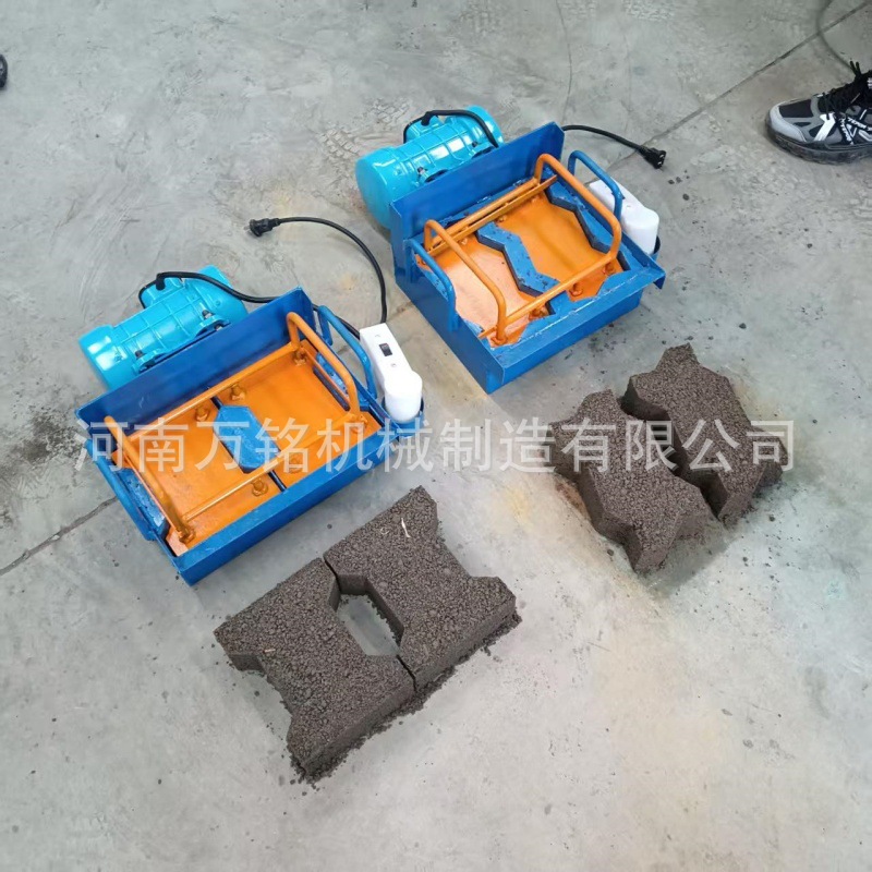 Máquina de ladrillos en forma de I de hormigón hecha a mano eléctrica