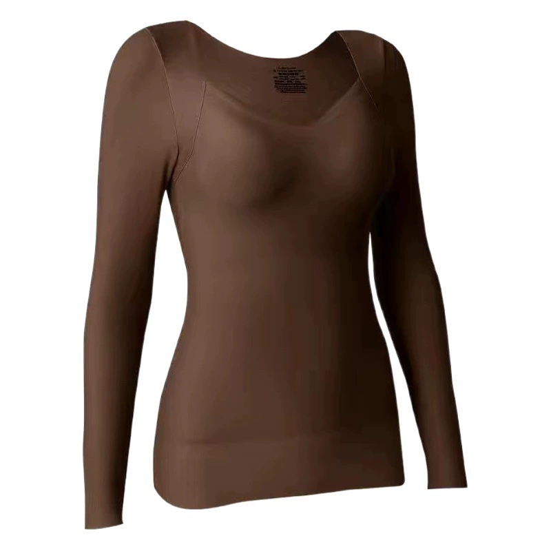 Натуральная гиалуроновая кислота, красивая одежда для внутренней кожи, осенне-зимняя верхняя одежда, нижнее белье, бесшовное, супер большое эластичное термобелье с нагрудной подкладкой