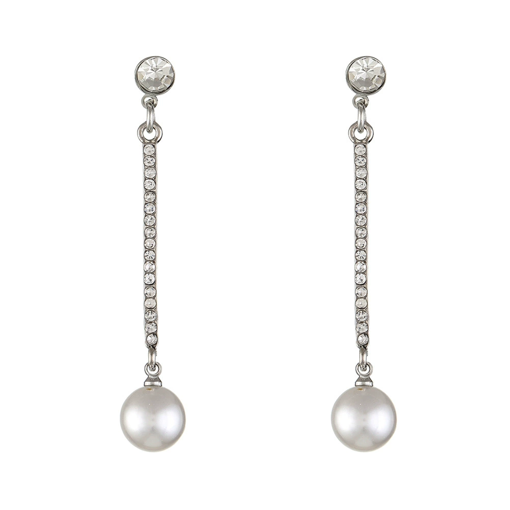 Длинные серьги с кисточками из жемчуга, европейский стиль, простой и элегантный дизайн