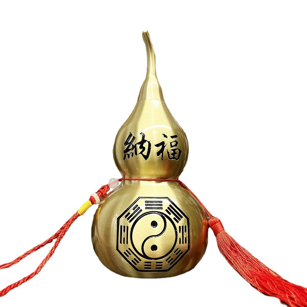 Чистая медная тыква украшение открытая крышка полная медь полый маленький размер медная Тыква кулон сплетни Тыква Фен Шуй украшение