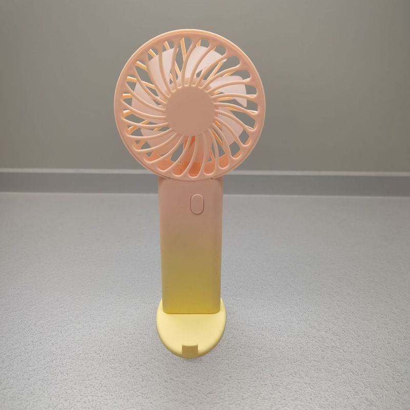 ミニグラデーションハンドヘルドファン怠惰な充電サイレント電動小型ファンクリエイティブ学生 USB 小型扇風機|undefined