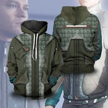 2020 跨境日漫周边印花3D动漫底特律 我欲为人 cosplay动漫卫衣