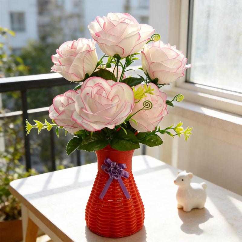 Yiwu Zhao Ping, fabricante de flores artificiales, venta al por mayor de rosas artificiales, ramos de flores de seda, rosas más vendidas, pequeños ramos de flores artificiales