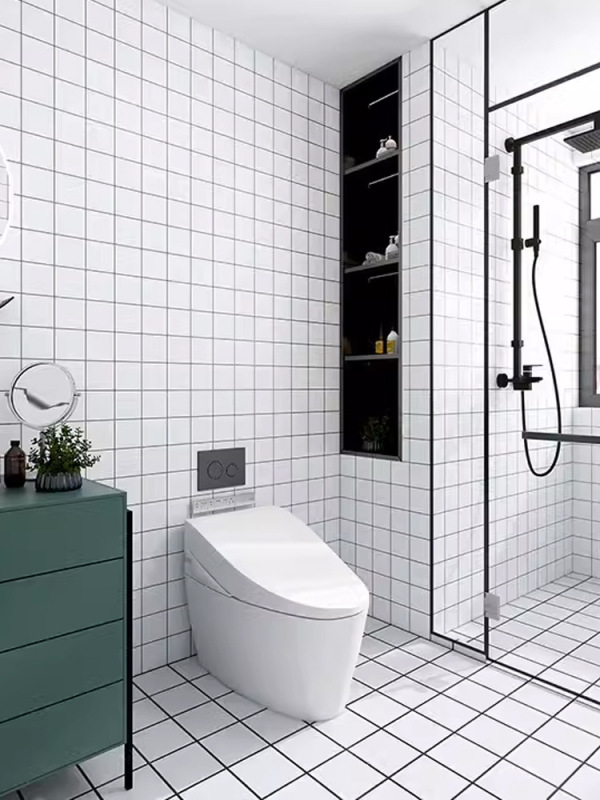 Scandinavian Bathroom Tiles 300X600 Nanyang Style Tiles Kitchen White Bread Tiles Bathroom Light