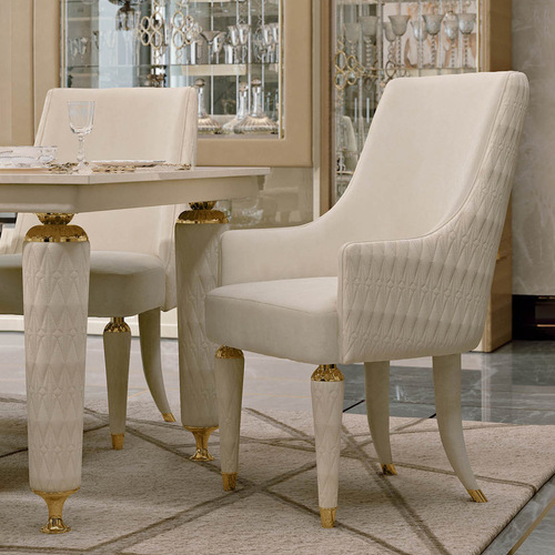 Italian light luxury minimalist marble square dining table pure white pure solid wood rectangular wooden hotel dining table and chairs