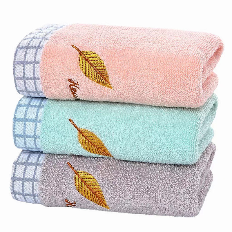 Suministro directo de fábrica, hogar absorbente de agua, puesto diario, toalla de algodón jacquard al por mayor, toalla facial, regalo, logotipo de bordado