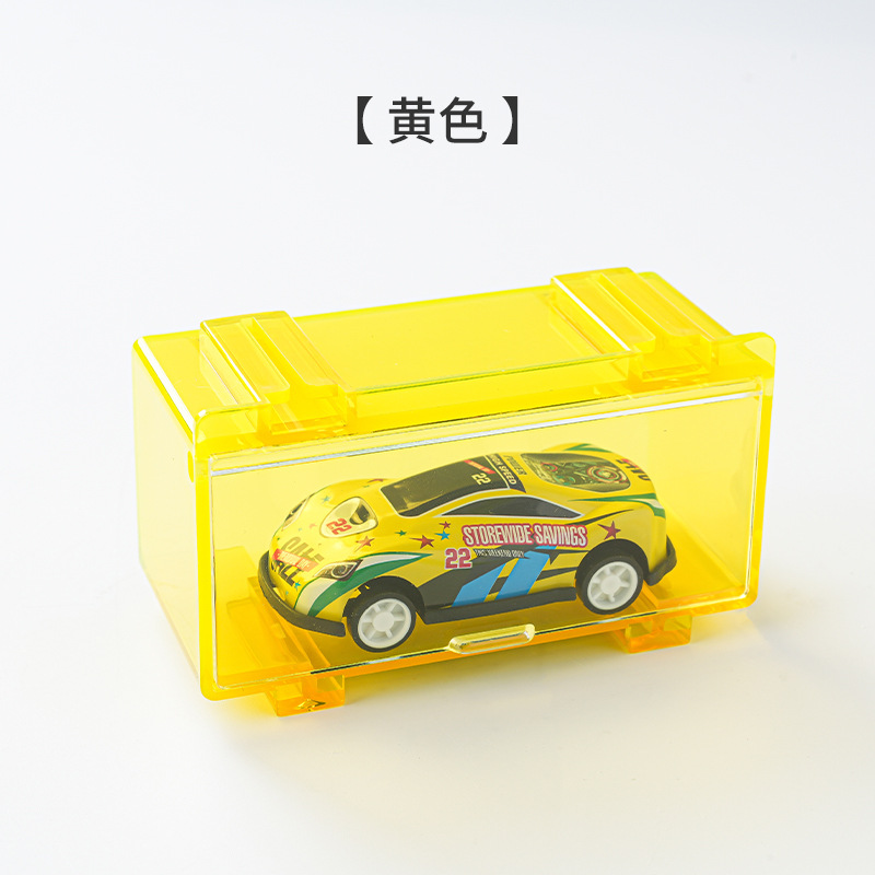Domika 1: 64 caja de almacenamiento modelo de automóvil de aleación de juguetes de carro de almacenamiento marco de carro de modelo de carro de exhibición caja de almacenamiento