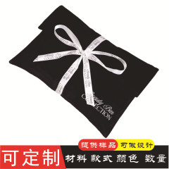 蝴蝶结绒布翻盖袋烫金logo双面绒布珠宝首饰袋信封礼品袋