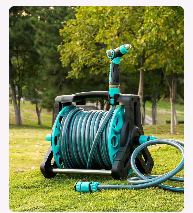 Household High-Pressure Car Wash Water Gun Hose, Garden Hose, Plastic Pipe, Hose for Watering Flowers, Hose for Connecting to the Water Faucet Set