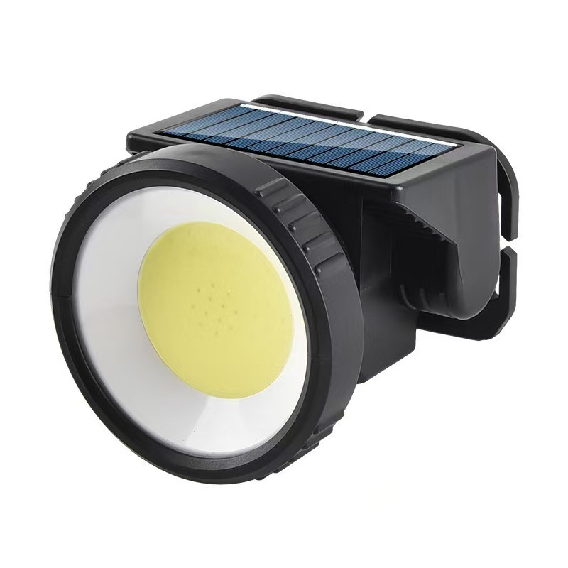 Luz solar al aire libre linterna montada en la cabeza búsqueda luz de emergencia luz de pesca LED luz de cabeza impermeable image 6