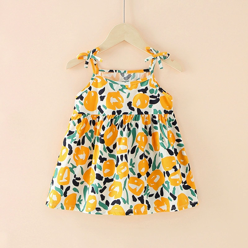 Летний детский бренд slip dress для принцессы, детская одежда, цветочная вышивка