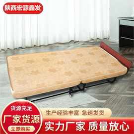 办公室折叠床单人床家用成人午睡床加固四折木板床午休床