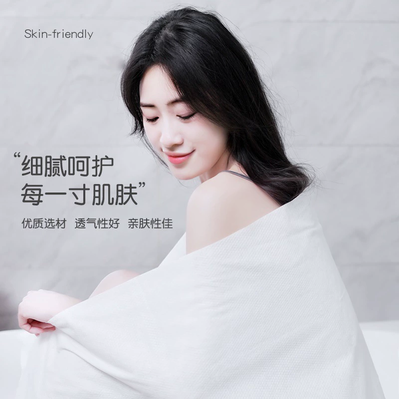 Disposable bath towel for traveling, pack for face washing, handheld wet wipes, increased thickness