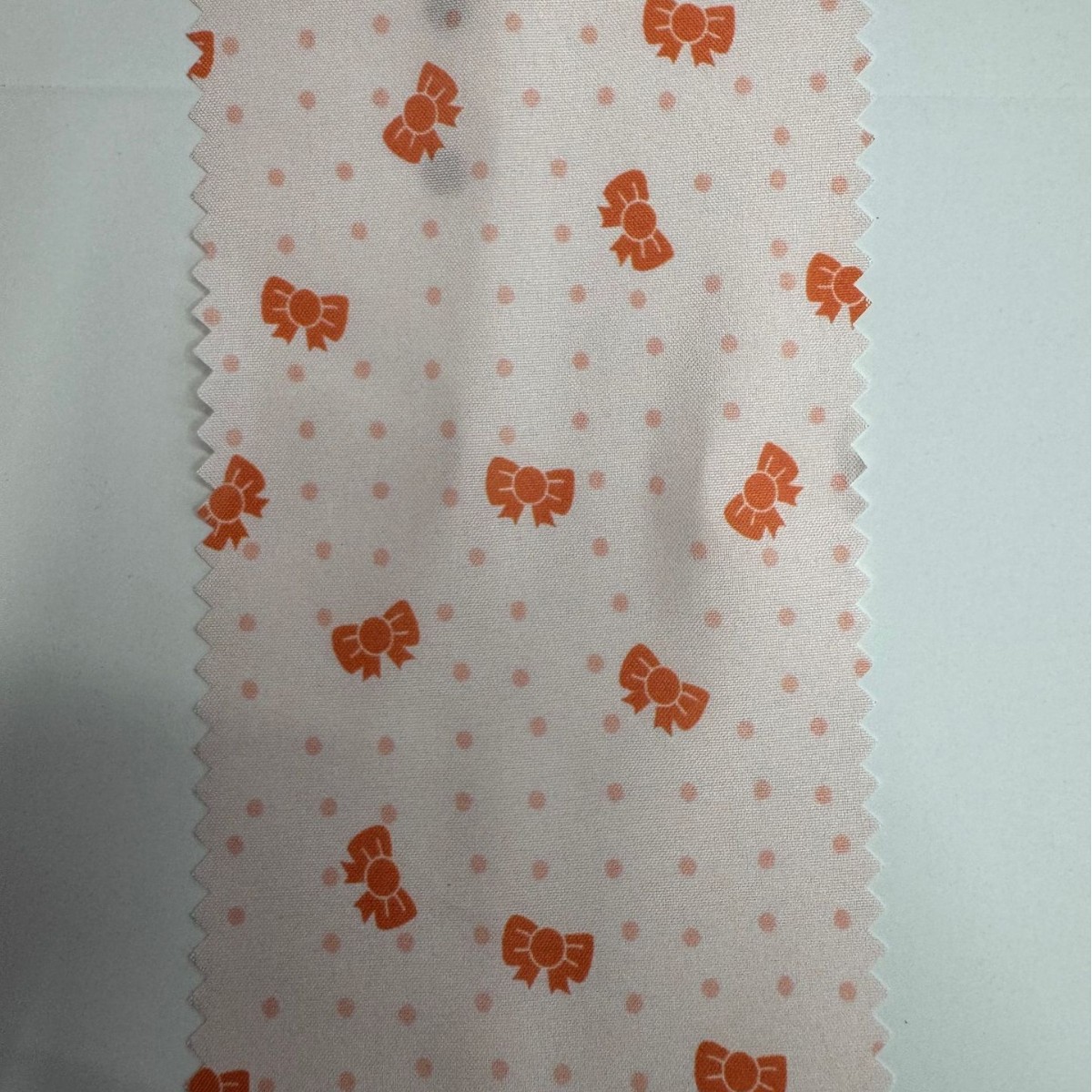Textile cloth with bow, bag, children's clothing