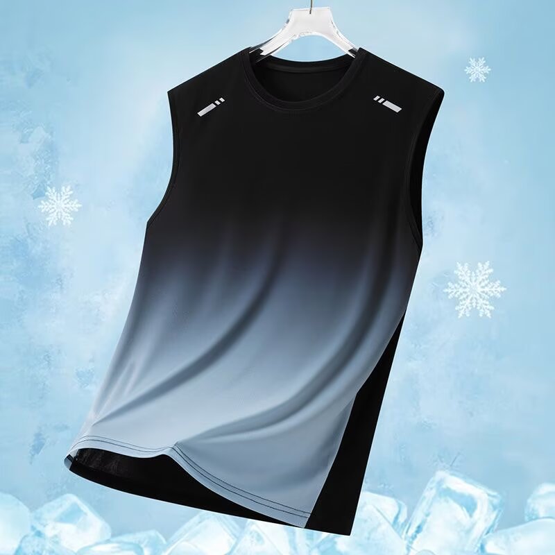 Trajes deportivos para hombres hielo veloz ropa seca camiseta de fitness correr mangas cortas pantalones cortos trajes de entrenamiento fábrica transfronteriza al por mayor