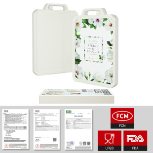 Cross-Border Cutting Board, Durable and Durable Glass Cutting Board, Double-Sided Cutting Board, No Knife Marks, Non-Slip, Household Kitchen Antibacterial Cutting Board