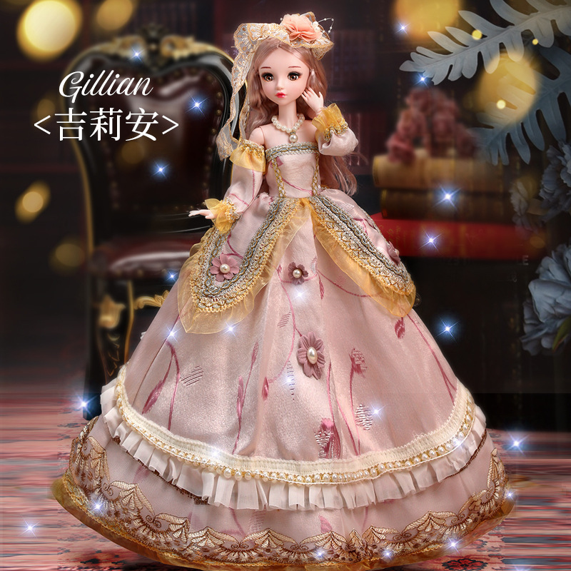 60cm Tongle Barbie Doll Set Extra Large Girl Toy Princess Dress up Doll Birthday Gift Cloth