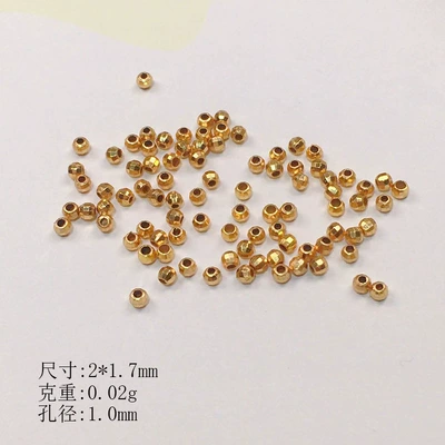 Semi-finished DIY Jewelry Crystal – Zərgərlik ara hissələri - 2mm-diamond-beads-about-55-per-gram