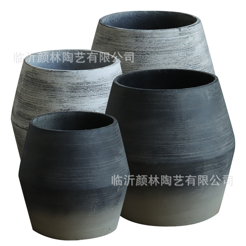 Cementes artísticos de gran calibre nórdico sala de estar terraza jardín patio centro comercial gran maceta verde decoración