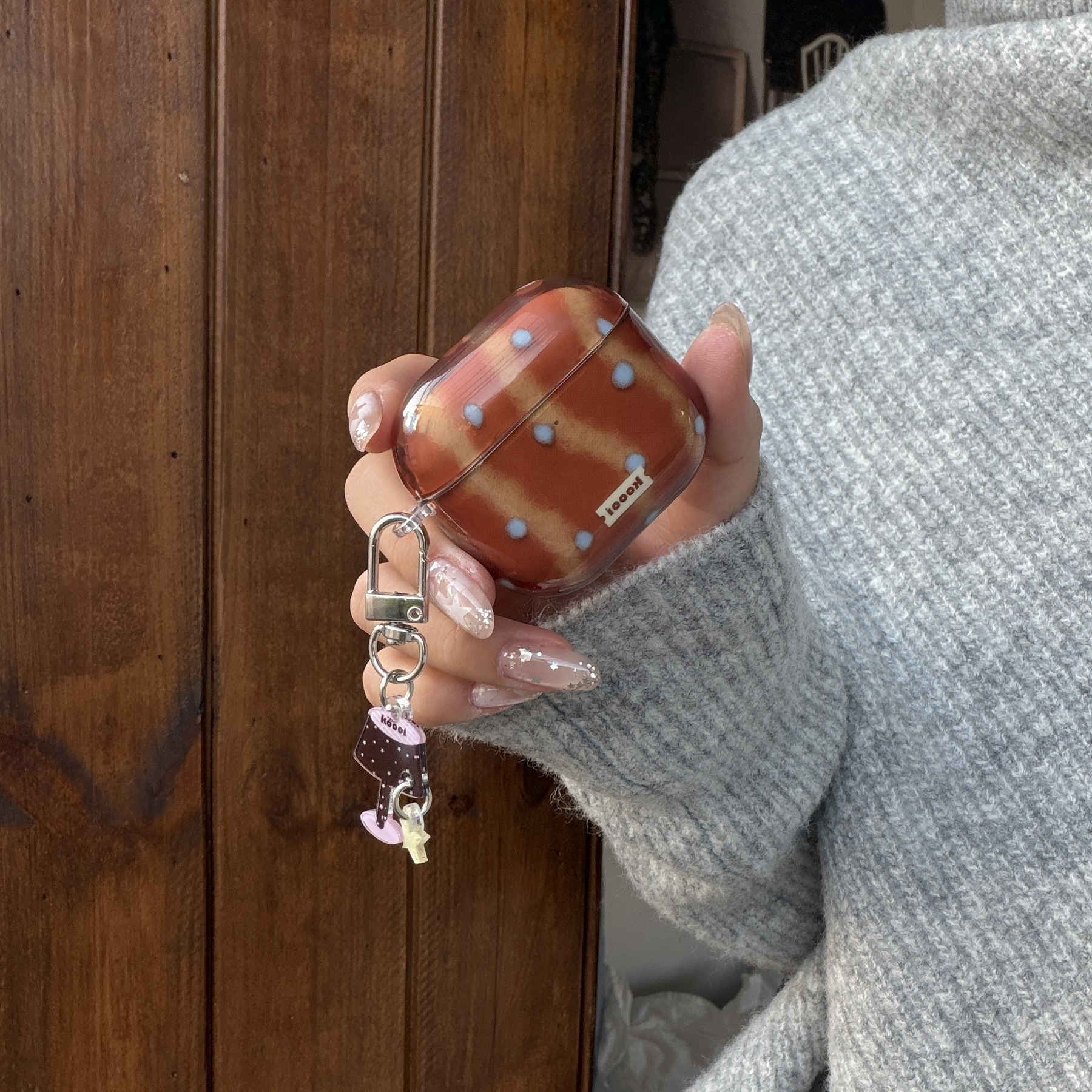 Niche Brown Wave Point para AirPods Pro1 generación 2 funda de auriculares nueva 3 / 4 lámpara de mesa colgante Pro2 nueva 4