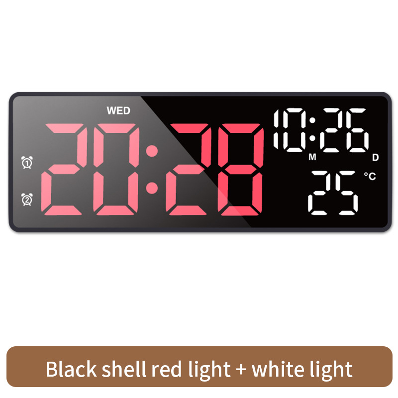 검은색 껍질, 검은색 표면, 빨간색 + 흰색 조명 디스플레이