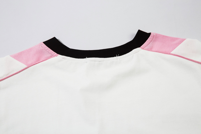 Men's Clothing Atmosphere Color Matching Loose Crewneck Long-sleeved T-shirt Sweatshirt Men's and Women's Instagram Popular Brand All-match Top_voghion.com