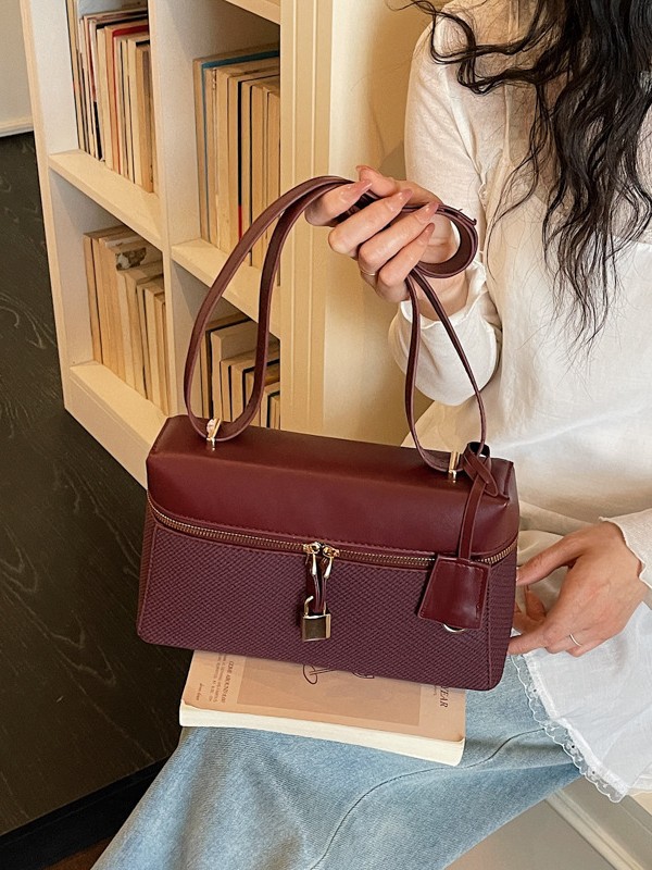 Bolso retro transfronterizo de alto nivel, bolso de moda de lujo ligero, bolso de almuerzo de hombro, bolso de caja universal