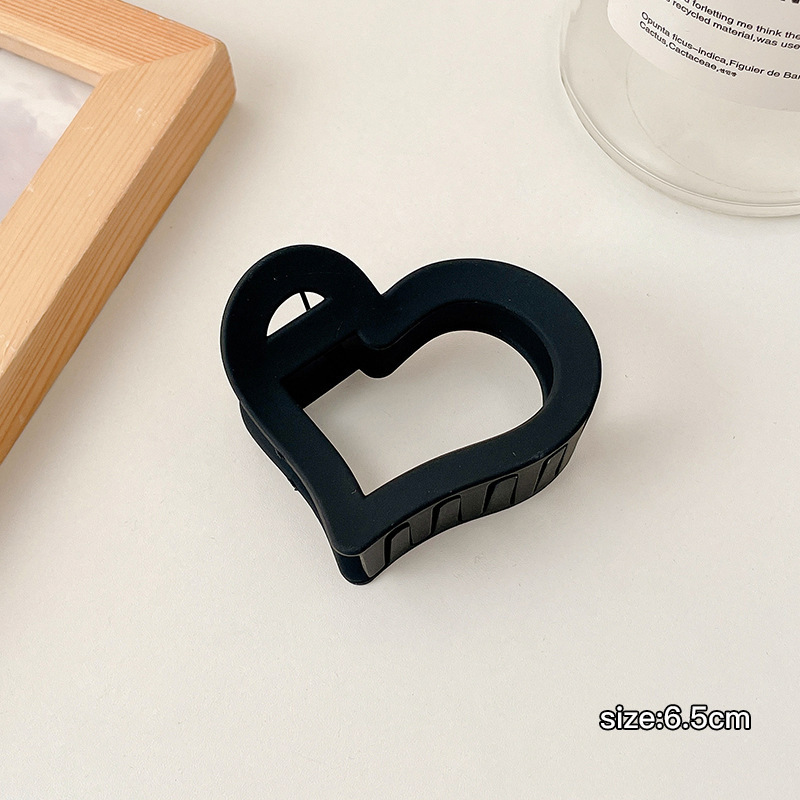 Clip de agarre de color café de Maillard, gran cantidad de cabello de alta calidad, clip grande, elegante, simple coreano, sin dañar el cabello, clip de tiburón, mujer