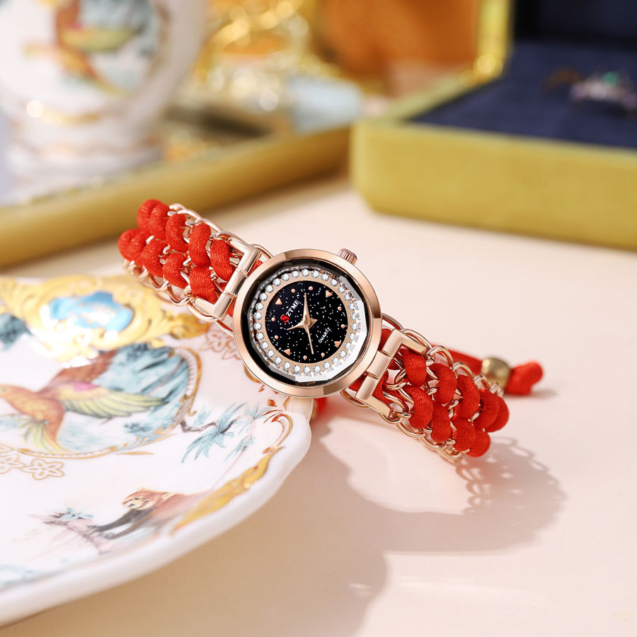 Nyt bedst sælgende kompakt og alsidigt kvartsur, cirkulær lille urskive, dameur i legering_voghion.com