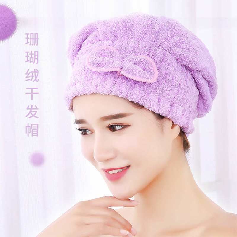 擦洗包頭巾浴帽干發帽超強吸水速干帽女可愛網紅加厚快速干發神器