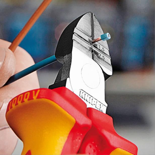 德国 KNIPEX凯尼派克 14 26 160 6寸绝缘斜口细长刀刃剥线钳160mm