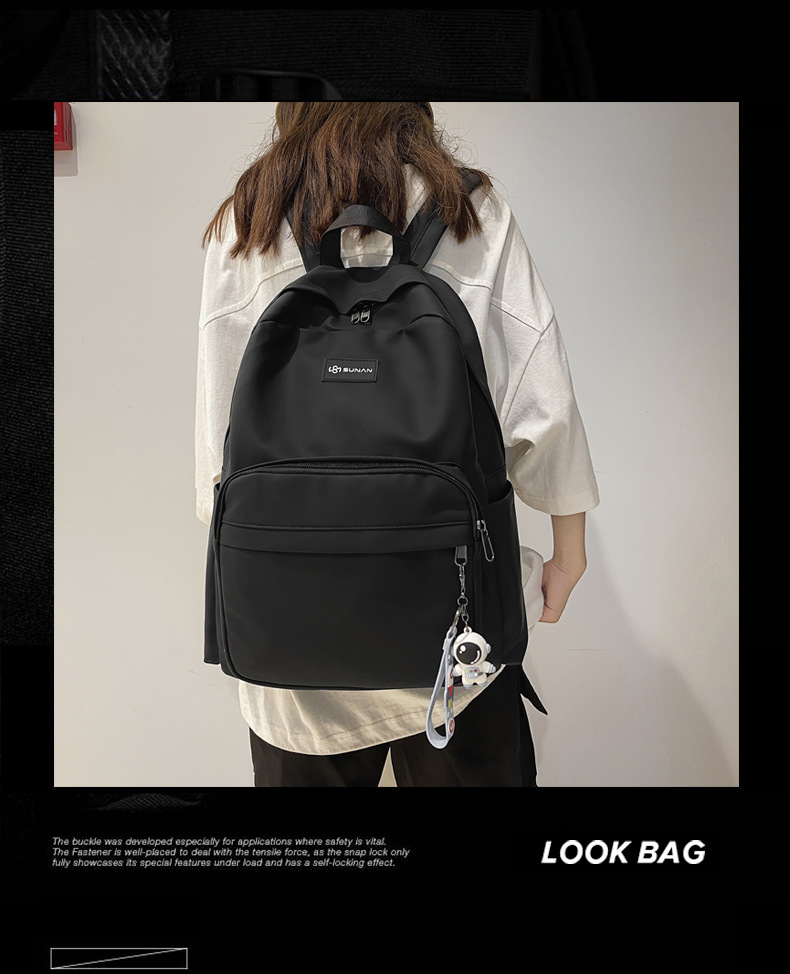 Schoolbag Korean Version Of The Large-capacity Travel Simple Backpack New Fashion Student Backpack display picture 50