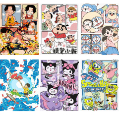 新しいモデルのデジタル油絵の大きいサイズのdiyの手の塗り絵の漫画の子供の装飾の手描きのメーカーの卸売り