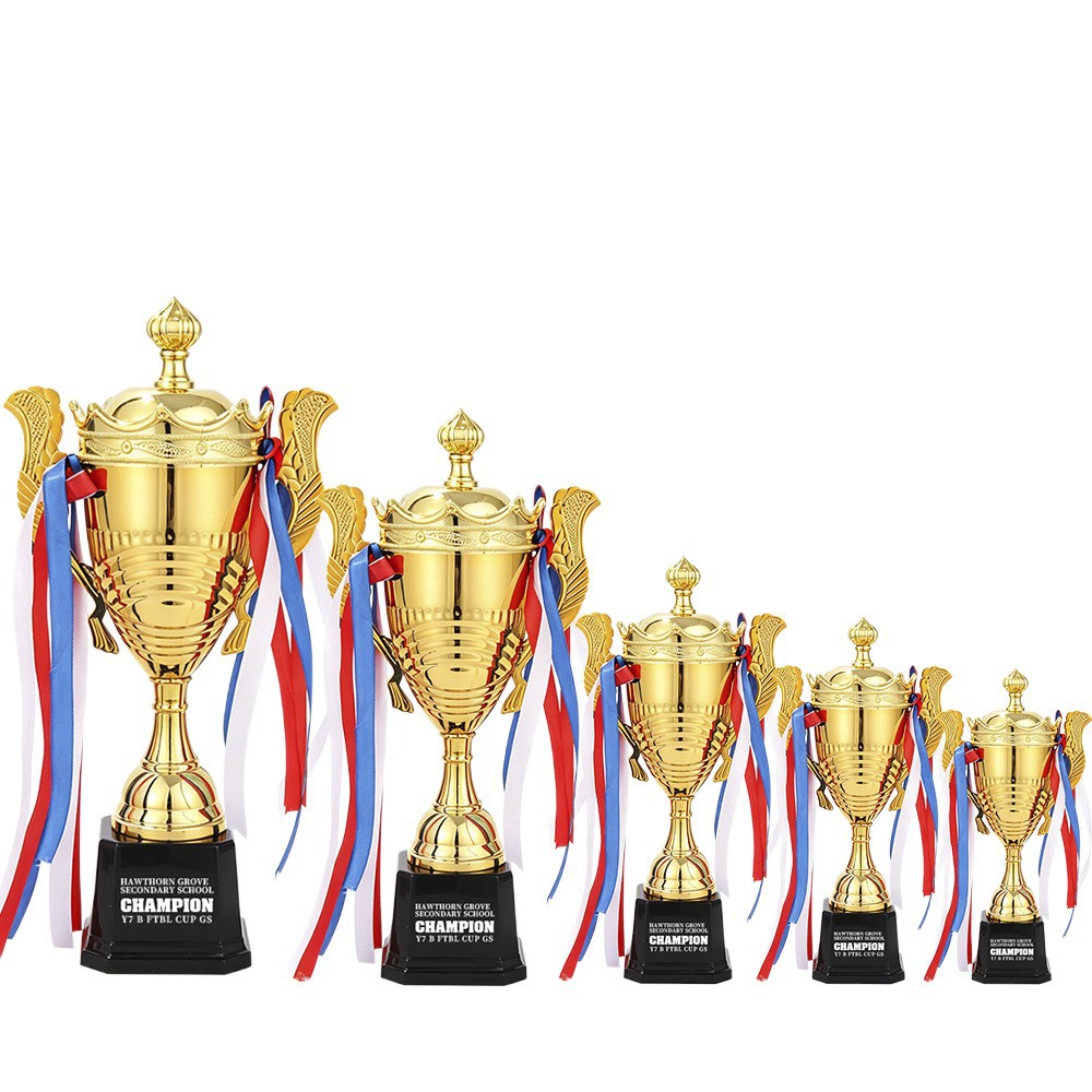 Trofeo de metal Fútbol Juegos de baloncesto Premios Deportes transfronterizos Creatividad Oro y Plata Nuevo Trofeo de Estudiantes