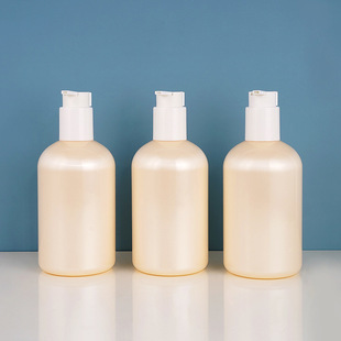 500ML Round Shoulder PET Qiuqiu Cover Body Soap Lotion Bottle Packaging Press Pump Head Toner Travel Bottled