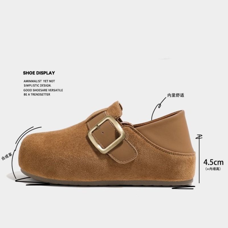 Cross-Border Trendy Casual Fashion Hot-Selling Women's Slip-On Shoes 2026 Spring New Versatile Slip-On Birkenstock Shoes