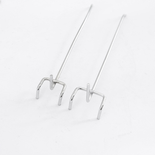 Metal hole board apple hook tripod hook double leg straight hook shelf hook jewelry mobile phone accessories display hook