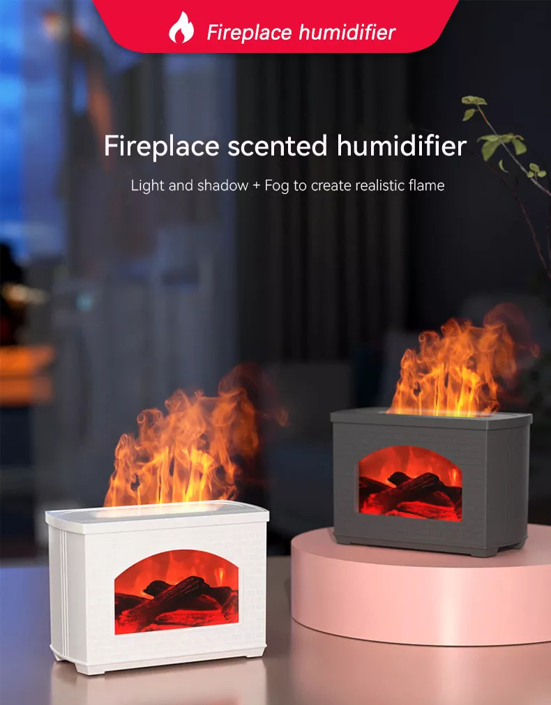 New aromatic flame fireplace humidifier...