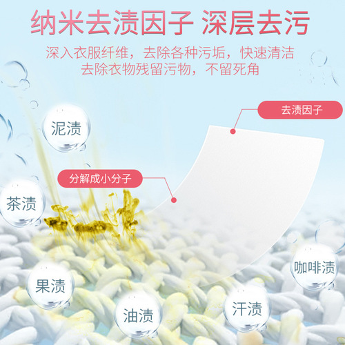 Manufacturer of ultra-concentrated water laundry tablets, gentle cleaning tablets for maternal and infant clothing, fragranced hand protection laundry bubble wrap