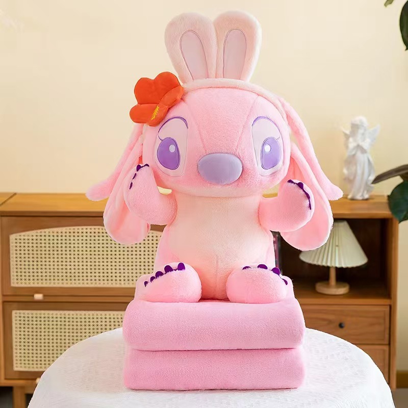 Manta de peluche 2 en 1 – Muñeca y edredón – Ideal para siesta en oficina