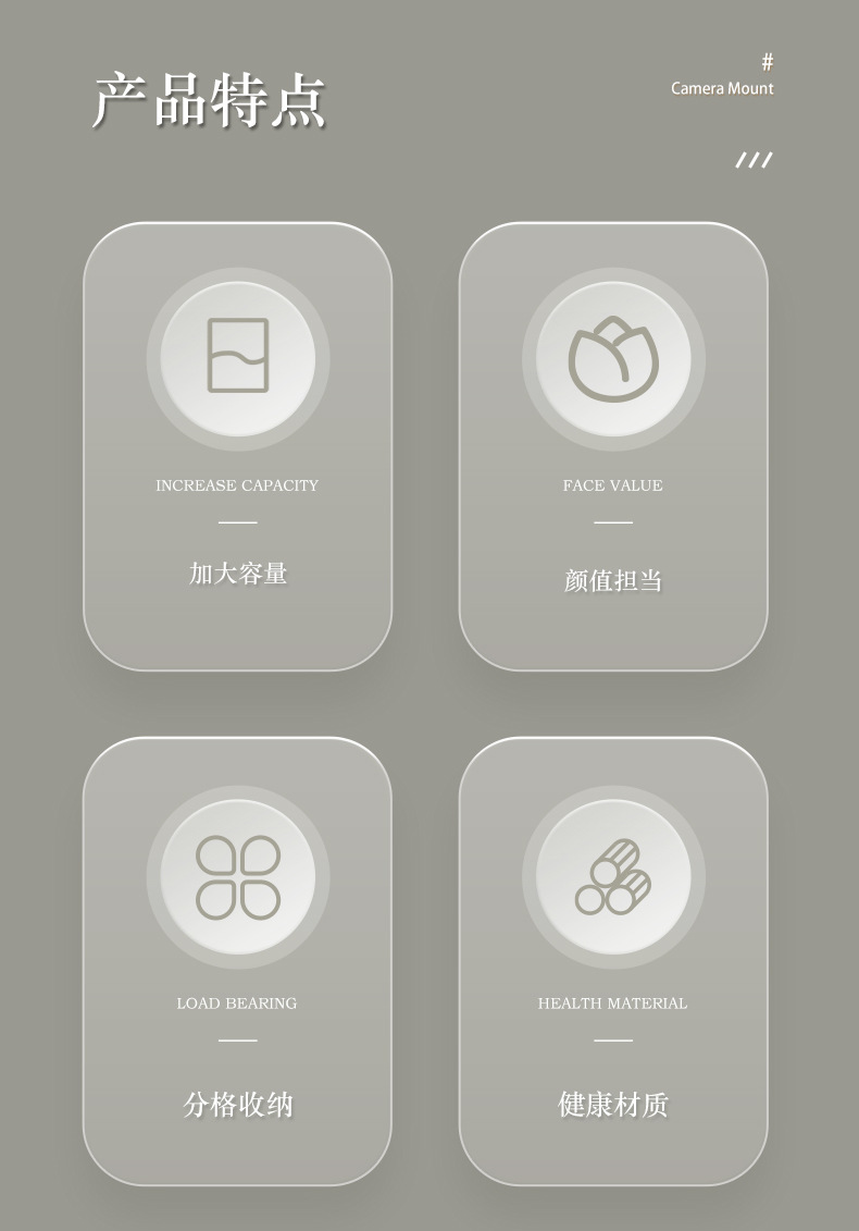 轻奢筷子收纳盒壁挂式家用筷子筒厨房沥水置物架筷子篓筷笼勺子桶详情2