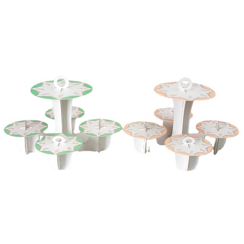 New simple European style lace five-plate hot stamping cake stand birthday party decoration supplies paper snack dessert stand