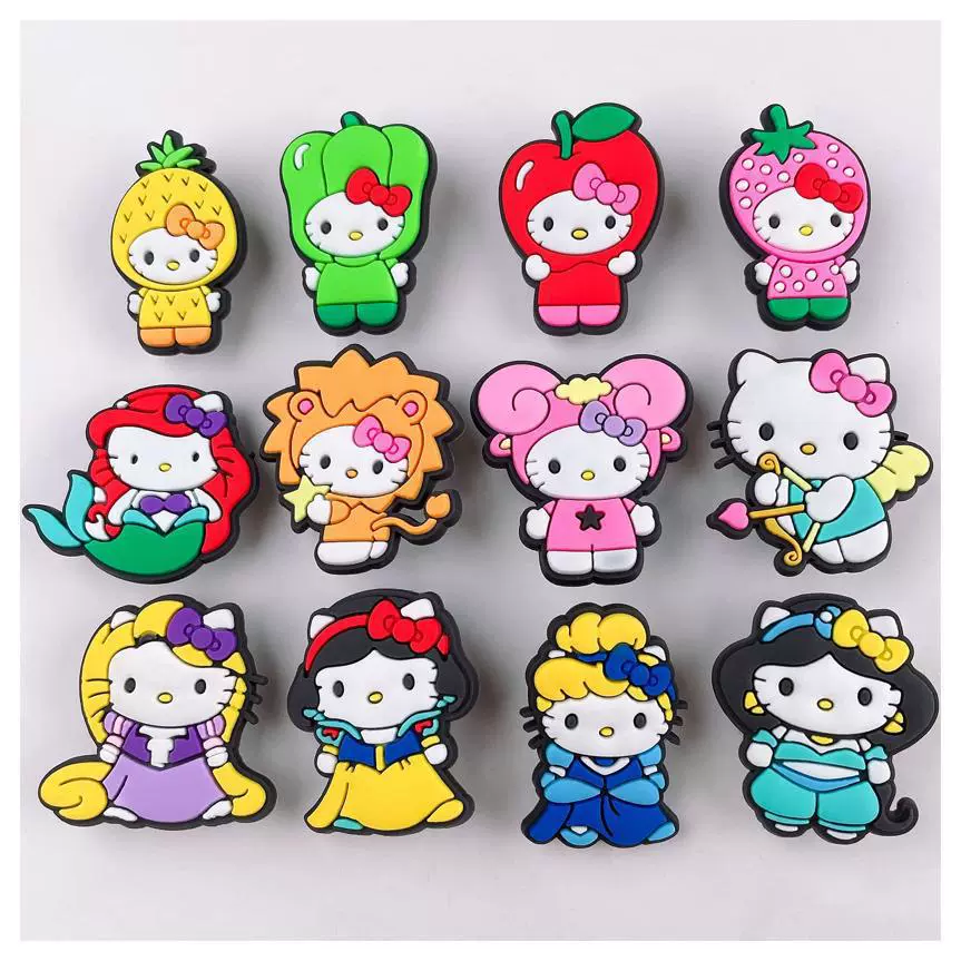 Hello Kitty, мультяшный аксессуар, обувь, пряжка для обуви, съемные украшения, качественный стиль