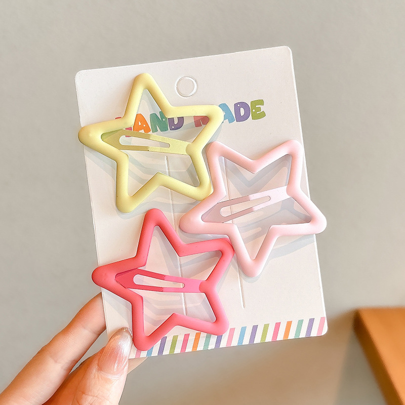 Pinza de pelo con flequillo de color dopamina, clip lateral, clip de pelo roto lateral, tocado de bebé para niños, clip de pico de pato, horquilla femenina