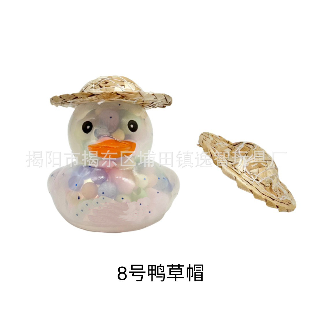 Accesorios de agua transfronterizos pato amarillo accesorios gorras bufandas de ganso blanco decoración mano leche de limón té regalo image 118