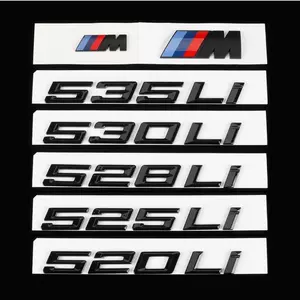 BMW 5 Seriyası 525Li 528Li 530Li 535Li qara rəqəmsal M emblemi